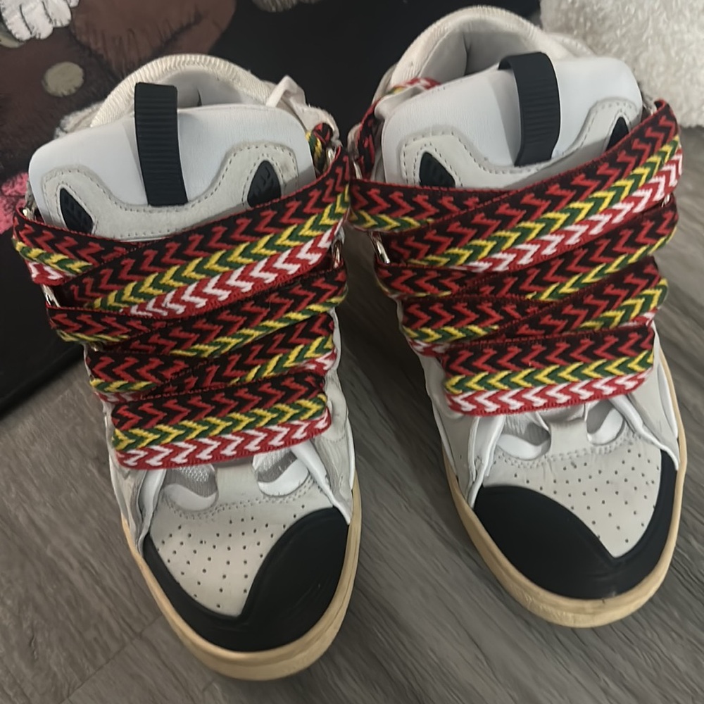 Lanvin Leather Curb Sneakers - Picture 7 of 10